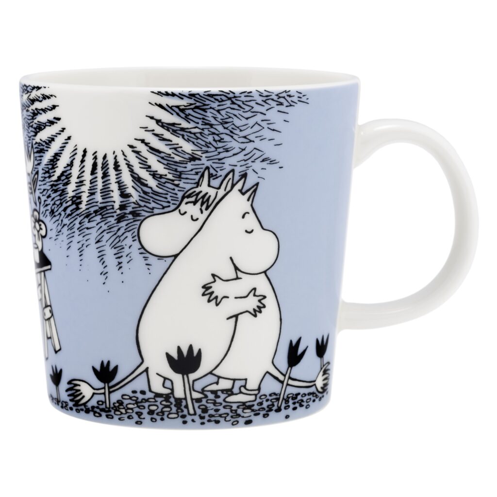 Arabia Moomin beker 0,3L Love Blue Snorkmaiden & Moomintroll