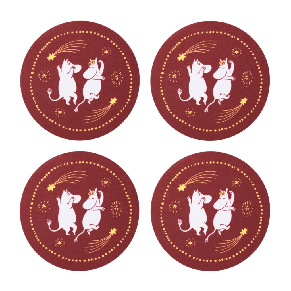 Arabia Moomin set onderzetters Festive Moments Limited Edition
