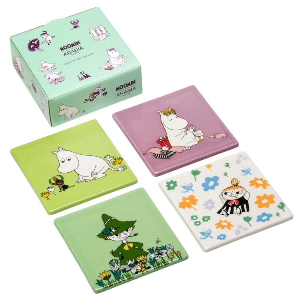 Arabia Moomin set van 4 onderzetters No.1 1082530