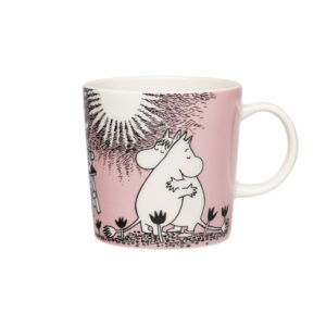 Arabia Moomin beker 0,3L Love 30th Anniversary Pink Snorkmaiden & Moomintroll