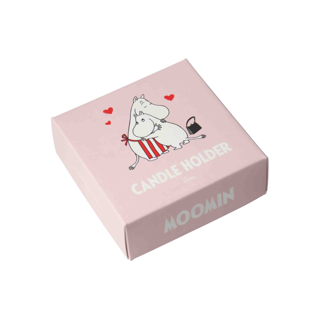 Pluto Design Moomin Love Gold kandelaar in verpakking