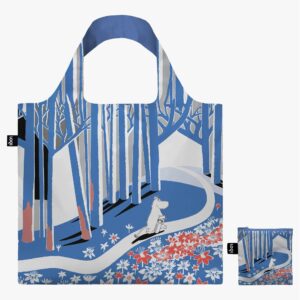 Loqi opvouwbare tas L Moomin Forest Blue
