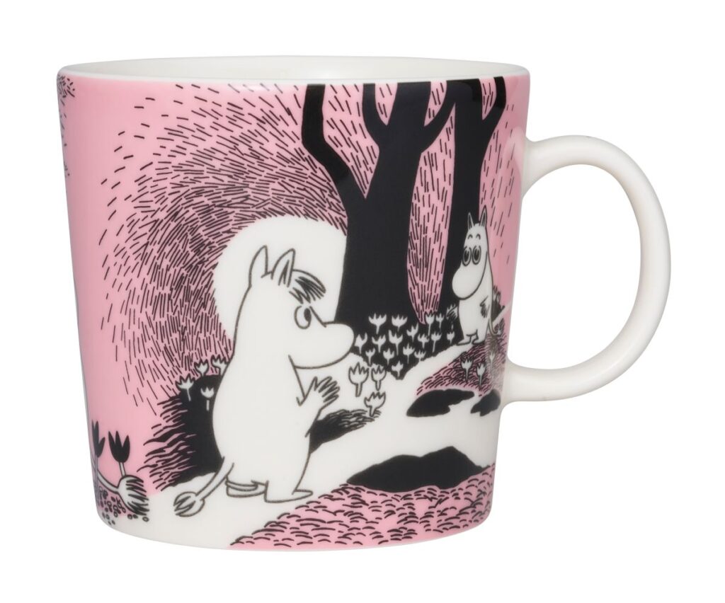 Arabia Moomin grote beker 0,4L Love Pink