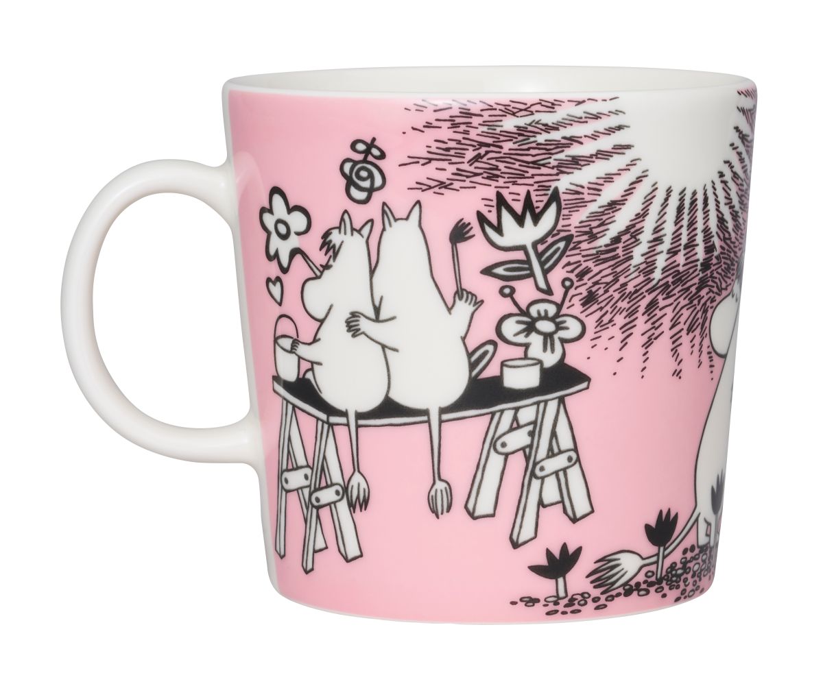 Arabia Moomin grote beker 0,4L Love Pink